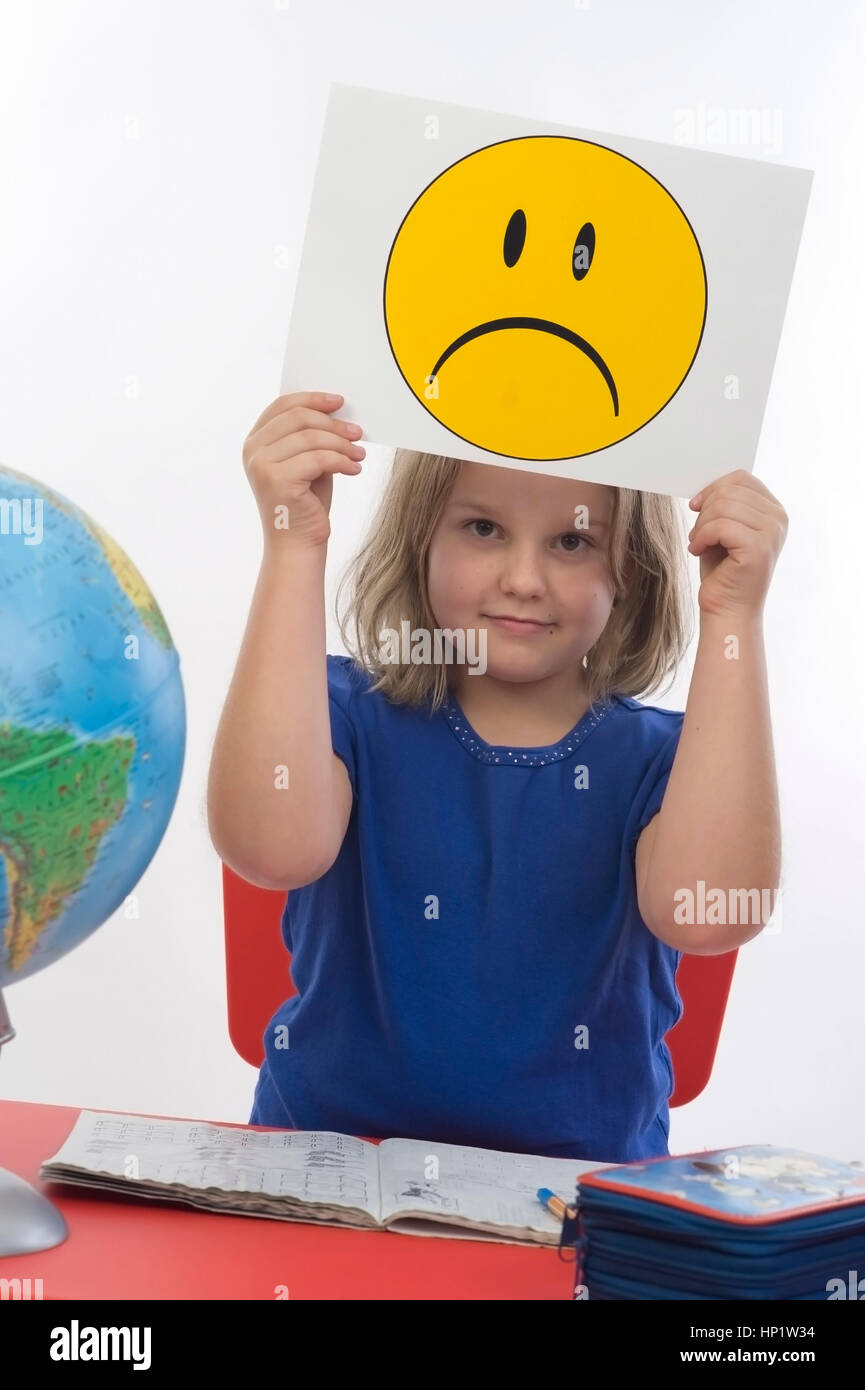 Model release , Symbolbild Schulprobleme - symbolic for problems in school Stock Photo