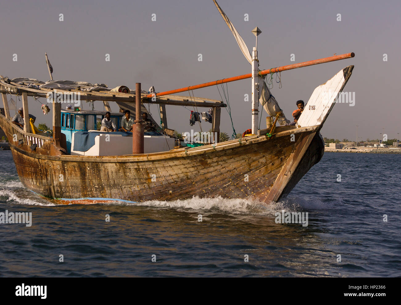 DUBAI, UNITED ARAB EMIRATES Fishing boat, Dubai Creek Stock Photo Alamy