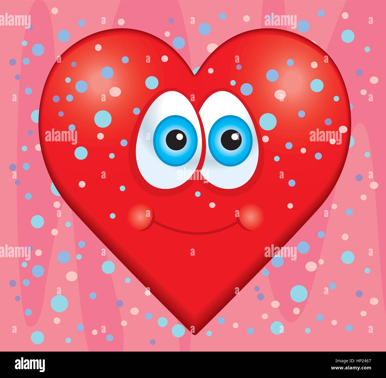 A cartoon red heart happy and smiling Stock Vector Image & Art - Alamy