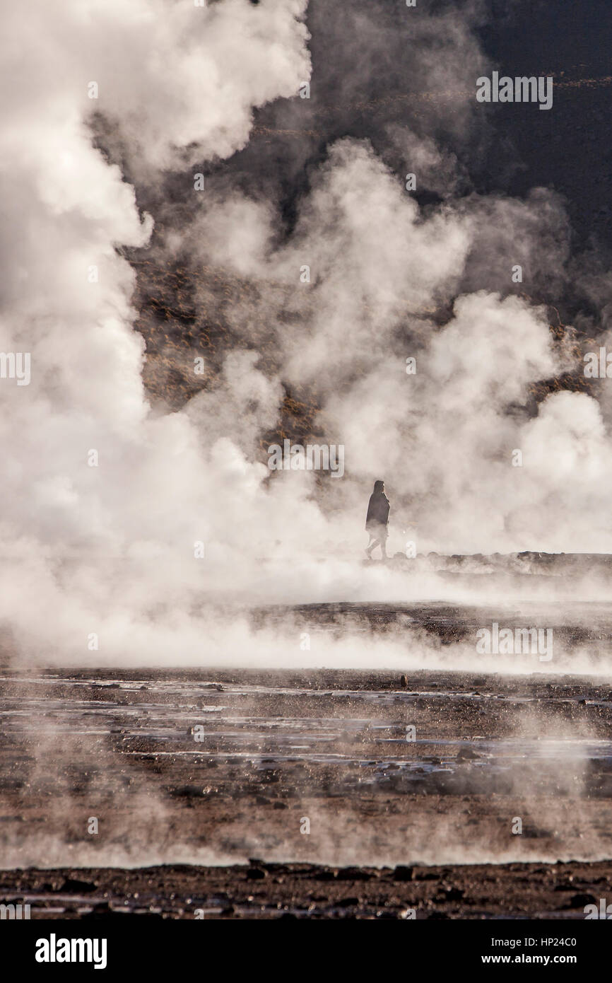 El Tatio geysers, Atacama desert. Region de Antofagasta. Chile Stock Photo
