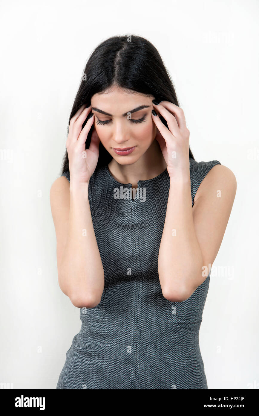 Business woman face embarrassed hi-res stock photography and images - Alamy