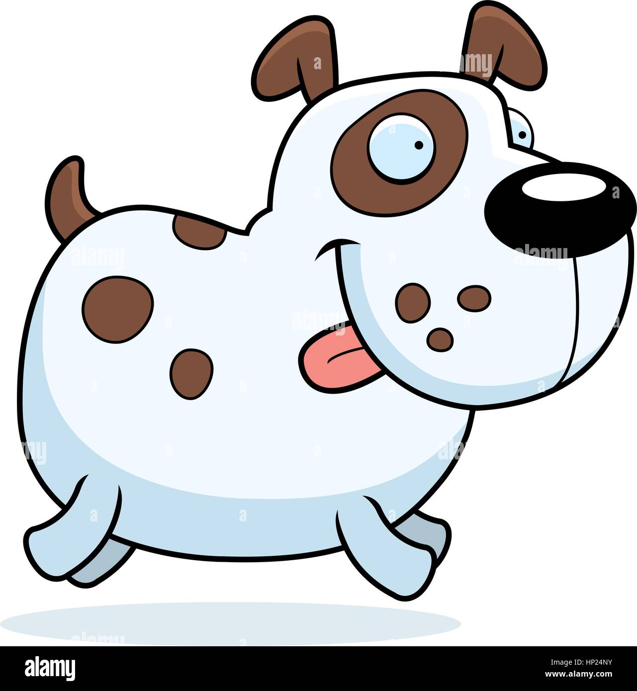 A happy cartoon dog running and smiling Stock Vector Image & Art - Alamy