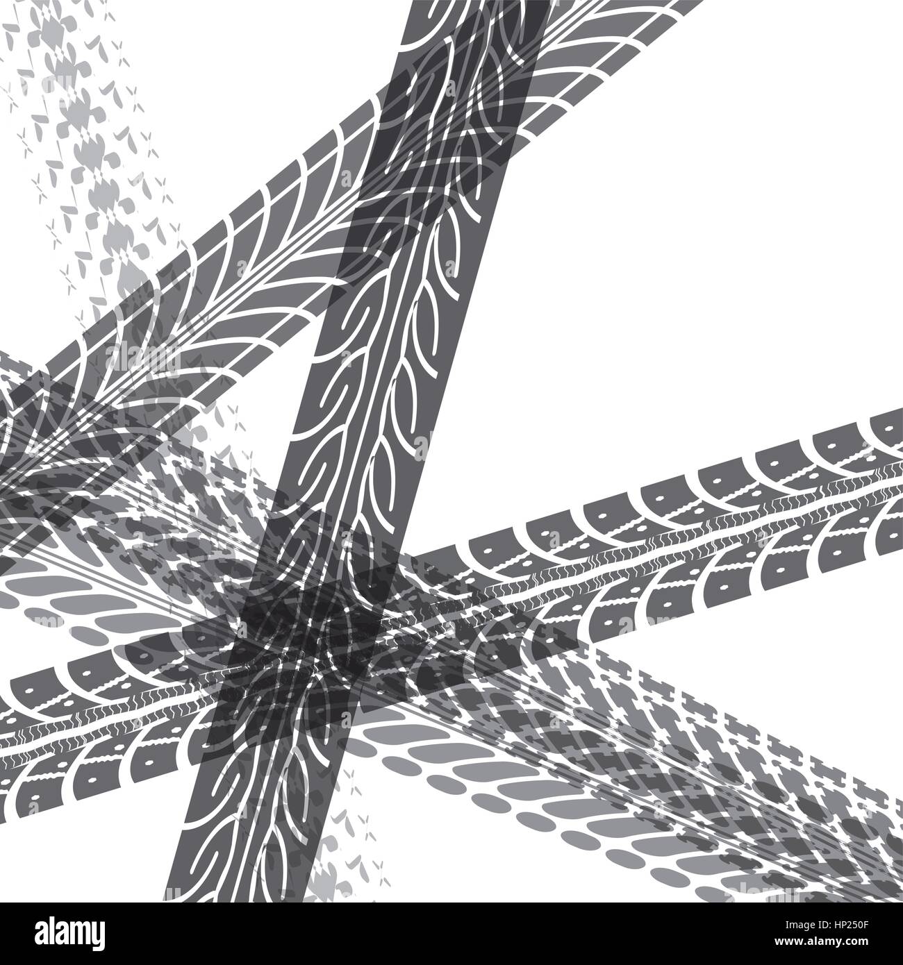 Tire tracks vector Stock Vector Image & Art Alamy