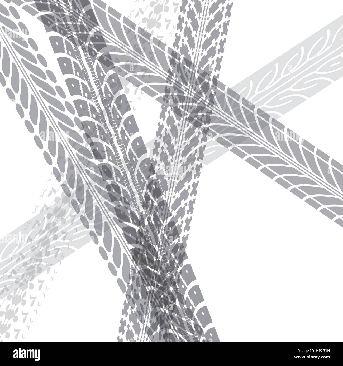 Tire tracks vector Stock Vector Image & Art Alamy