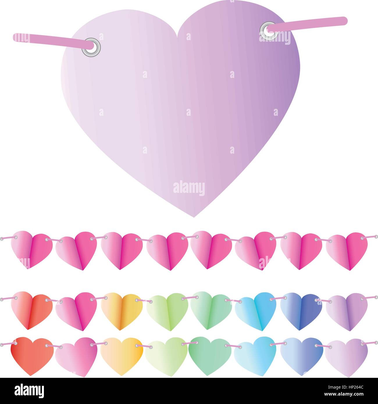 Space for message on heart shaped backgrounds Stock Vector