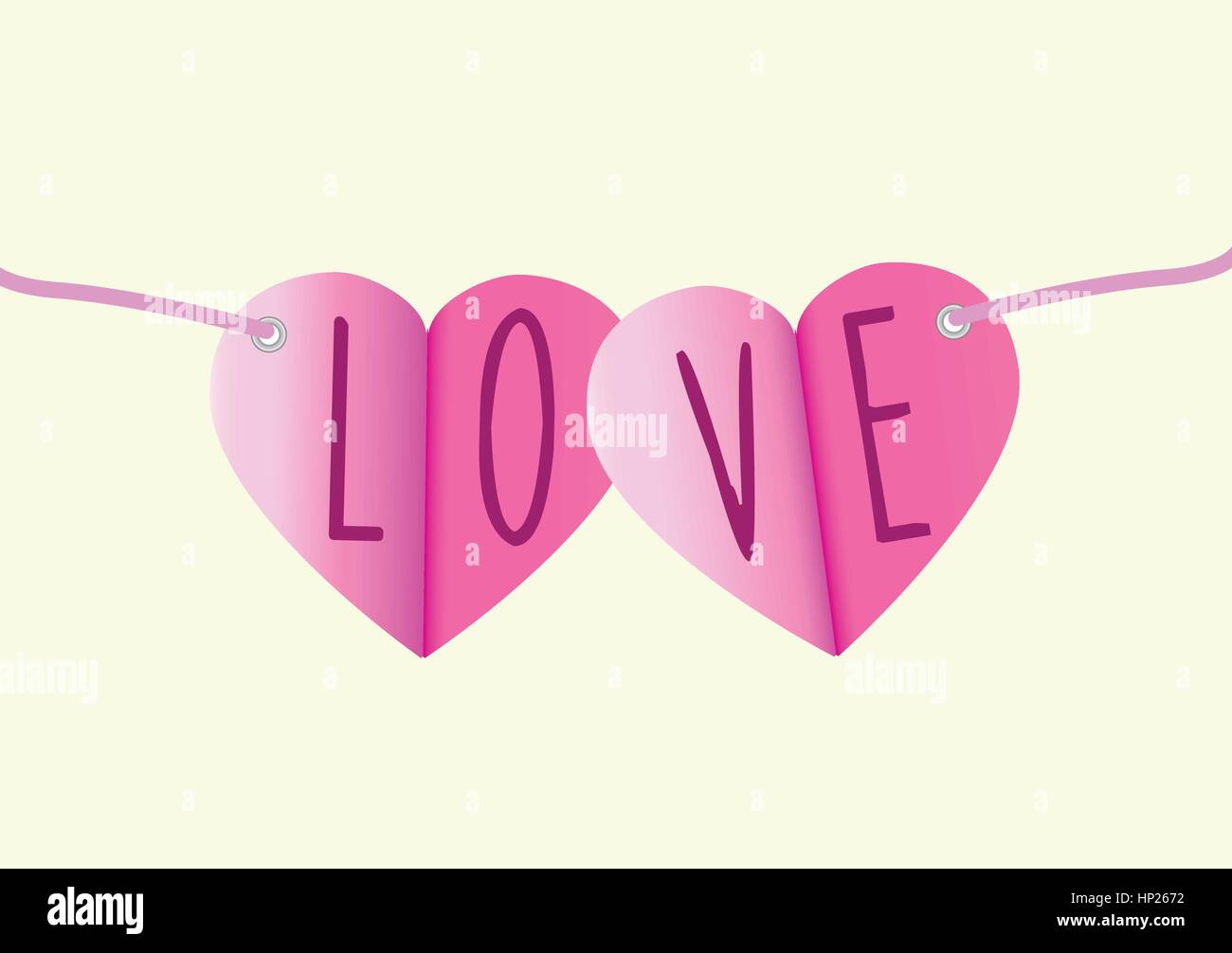 love typeface in a thin line modern look Stock Vector