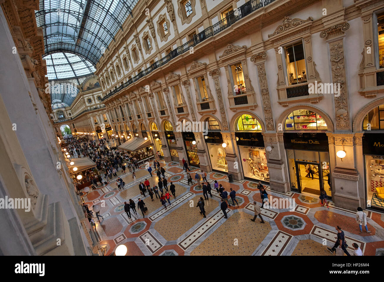 Galleria Vittorio Emanuele in Milan, Italy Stock Photo