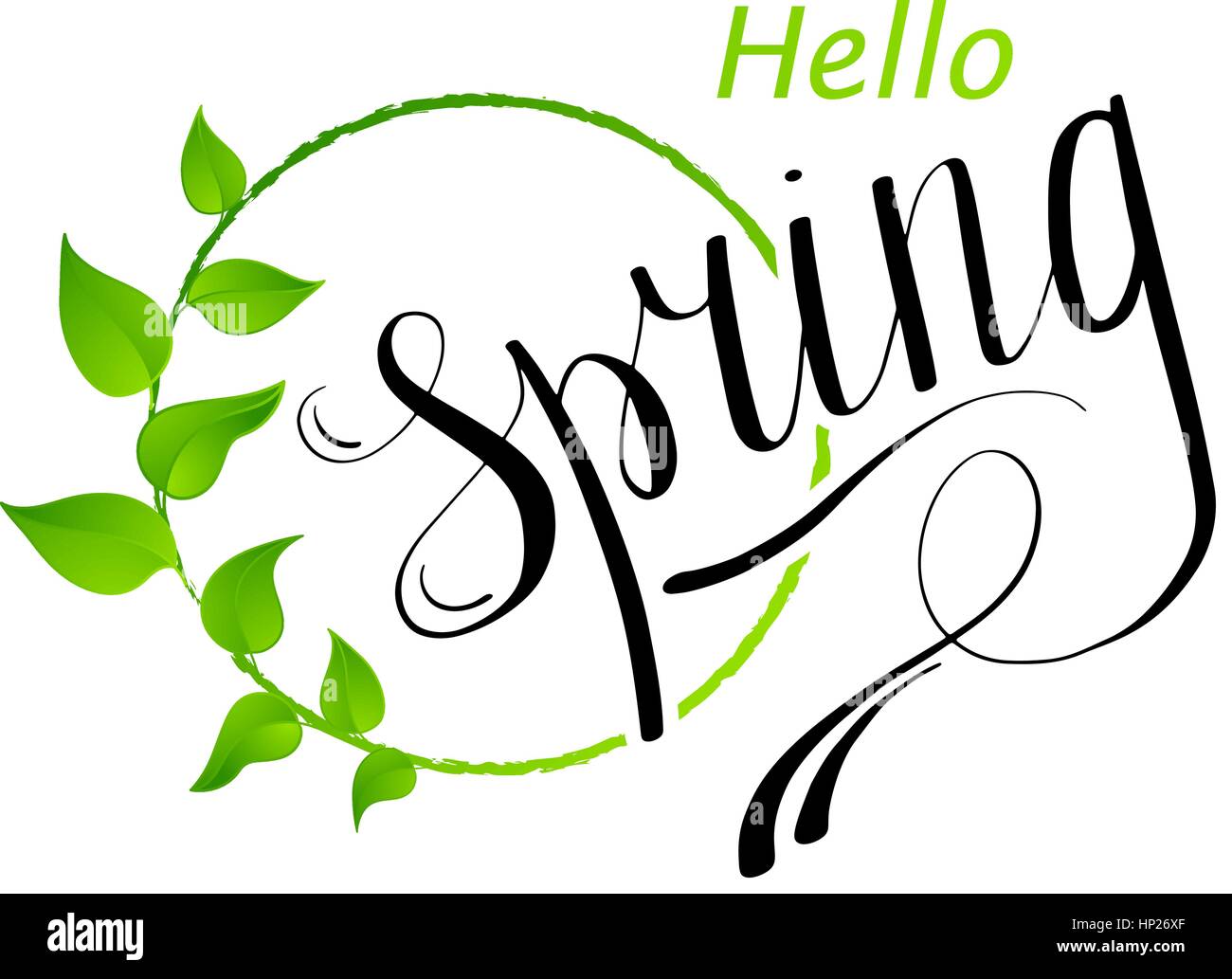 Hello Spring abstract background. Vector illustration. Design element ...