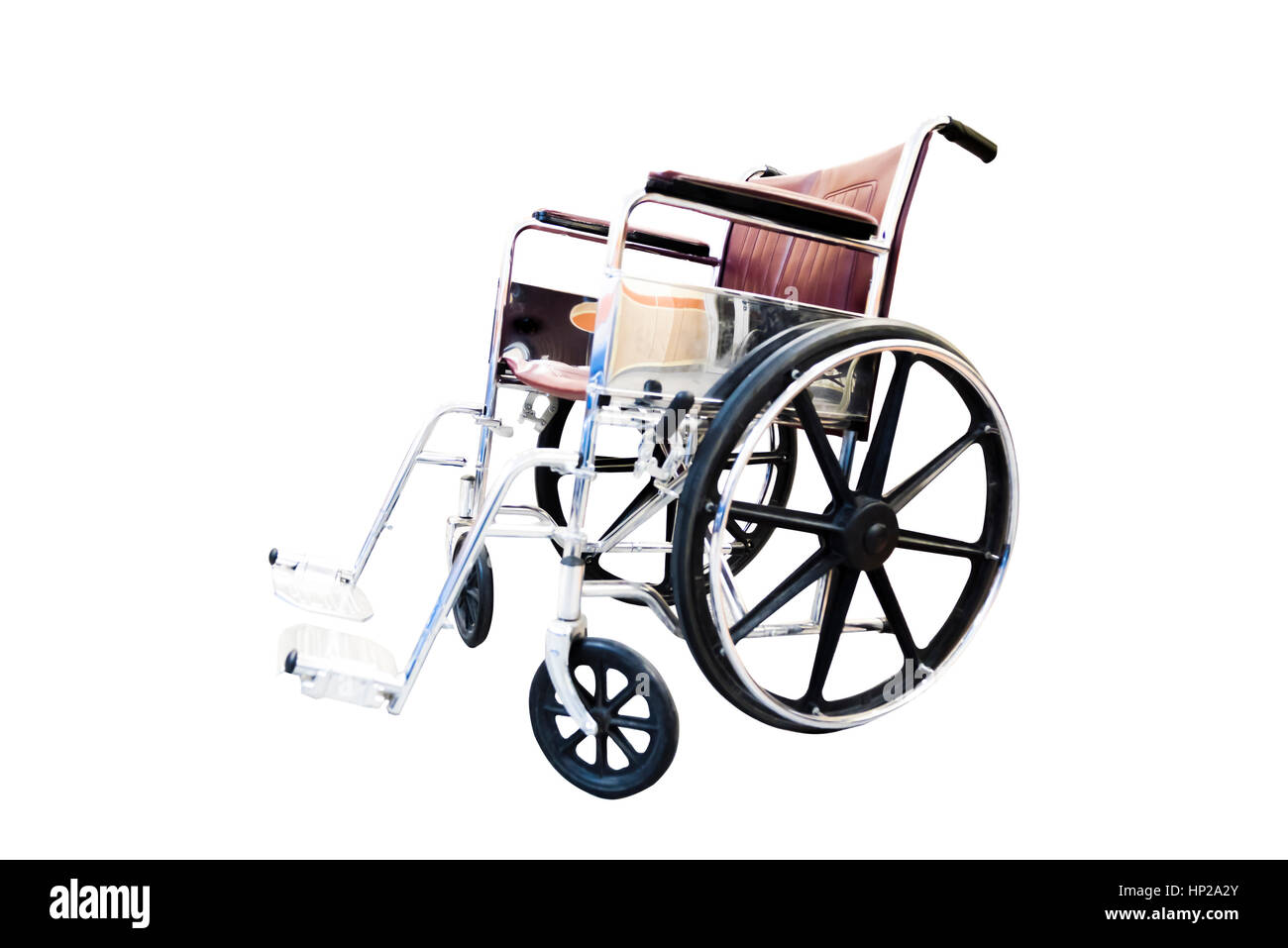 wheelchair on a white background photographed side Stock Photo Alamy