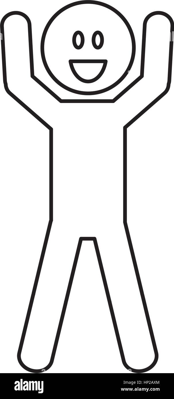 Face happy man icon image Black and White Stock Photos & Images - Alamy