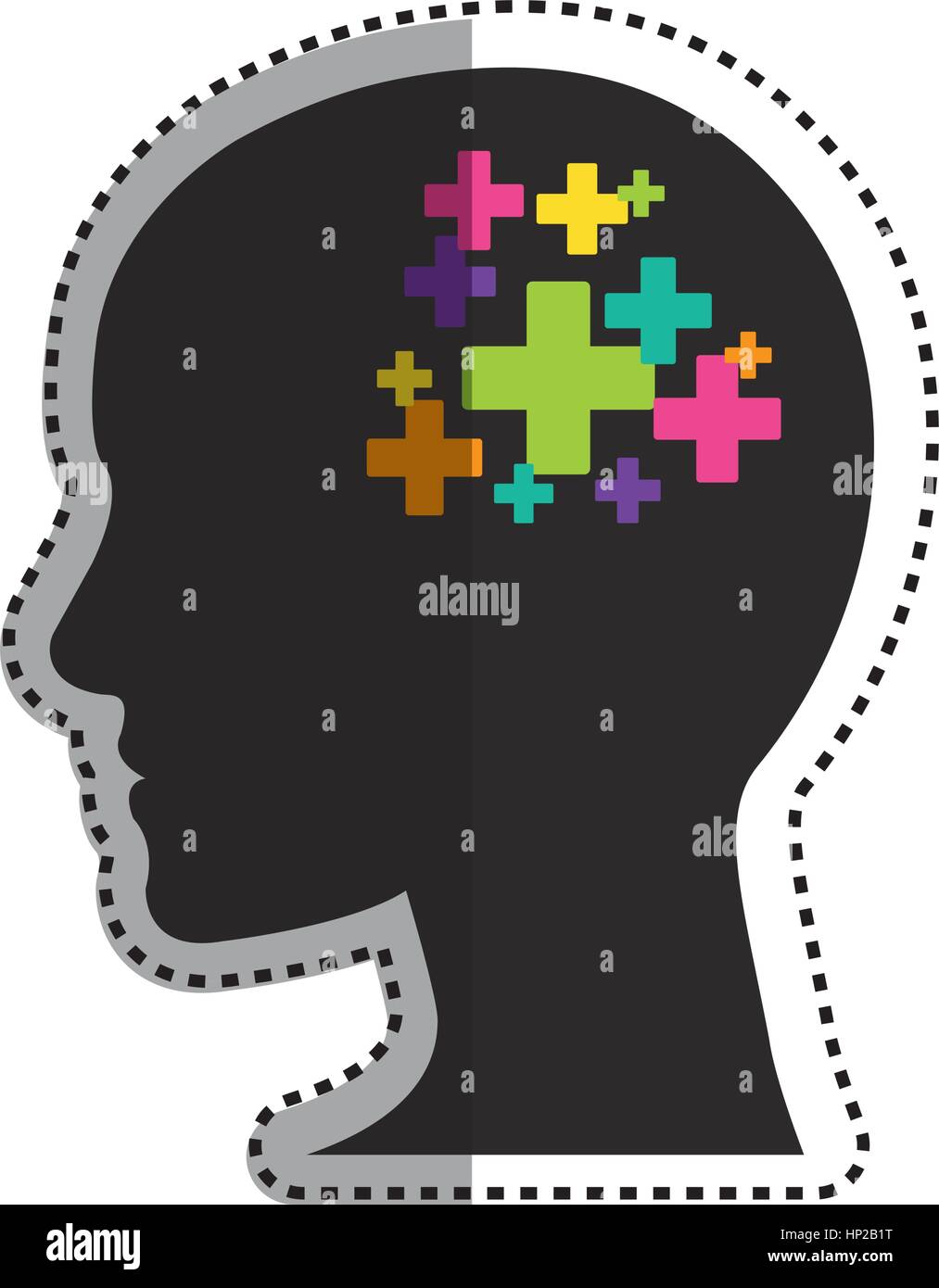 Human head silhouette icon vector illustration graphic design Stock ...