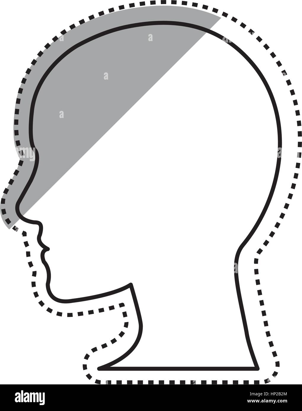 Human head silhouette icon vector illustration graphic design Stock ...