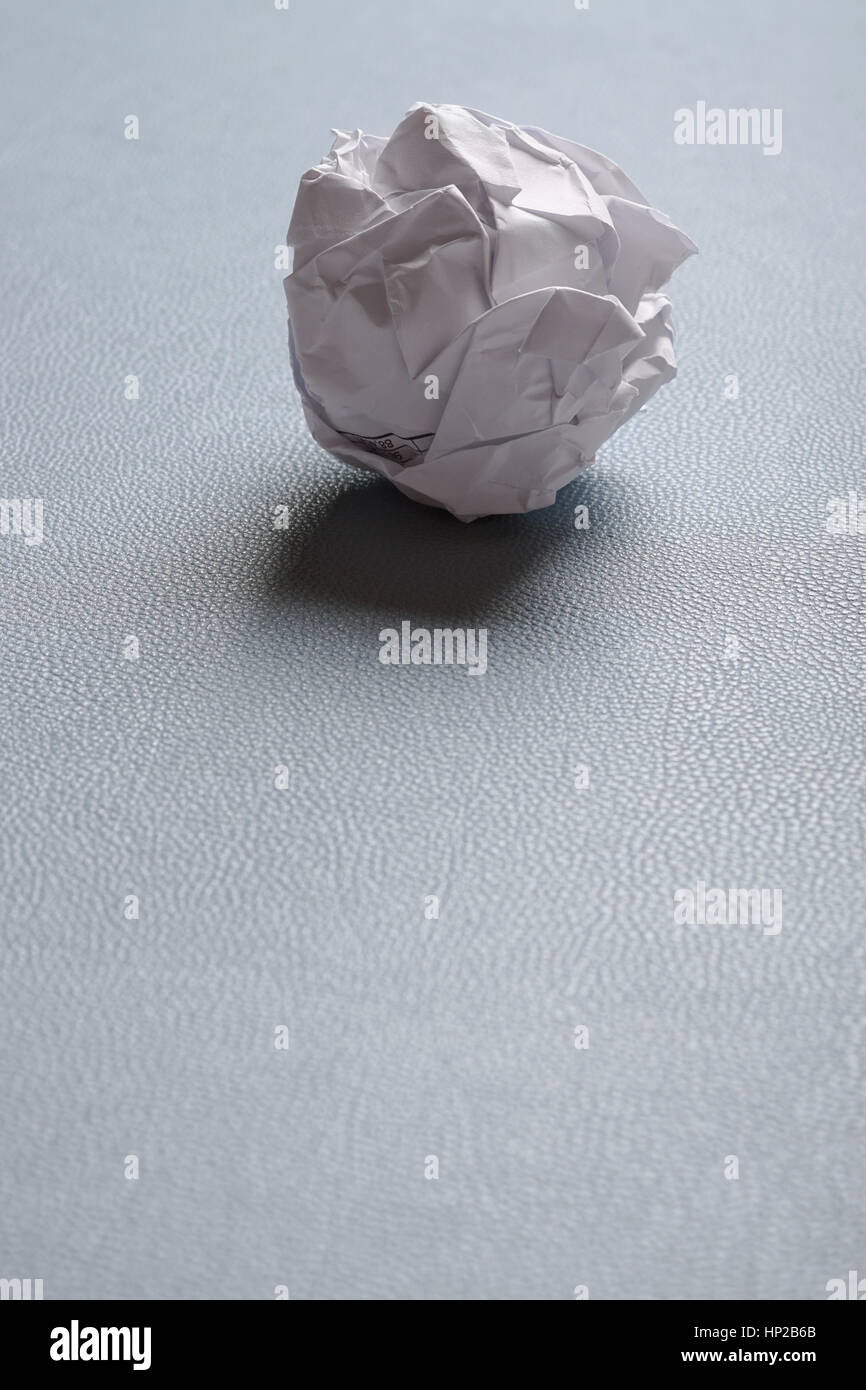 crumpledup ball of paper Stock Photo Alamy