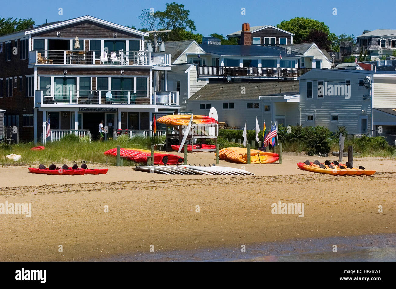 The seaside village of Provincetown, Massachusetts on Cape Cod