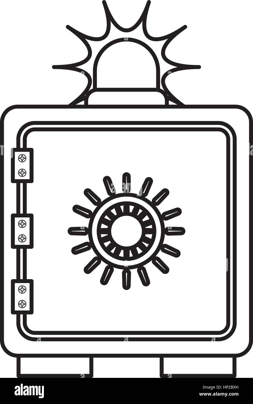 Strongbox safety symbol icon vector illustration graphic design Stock ...