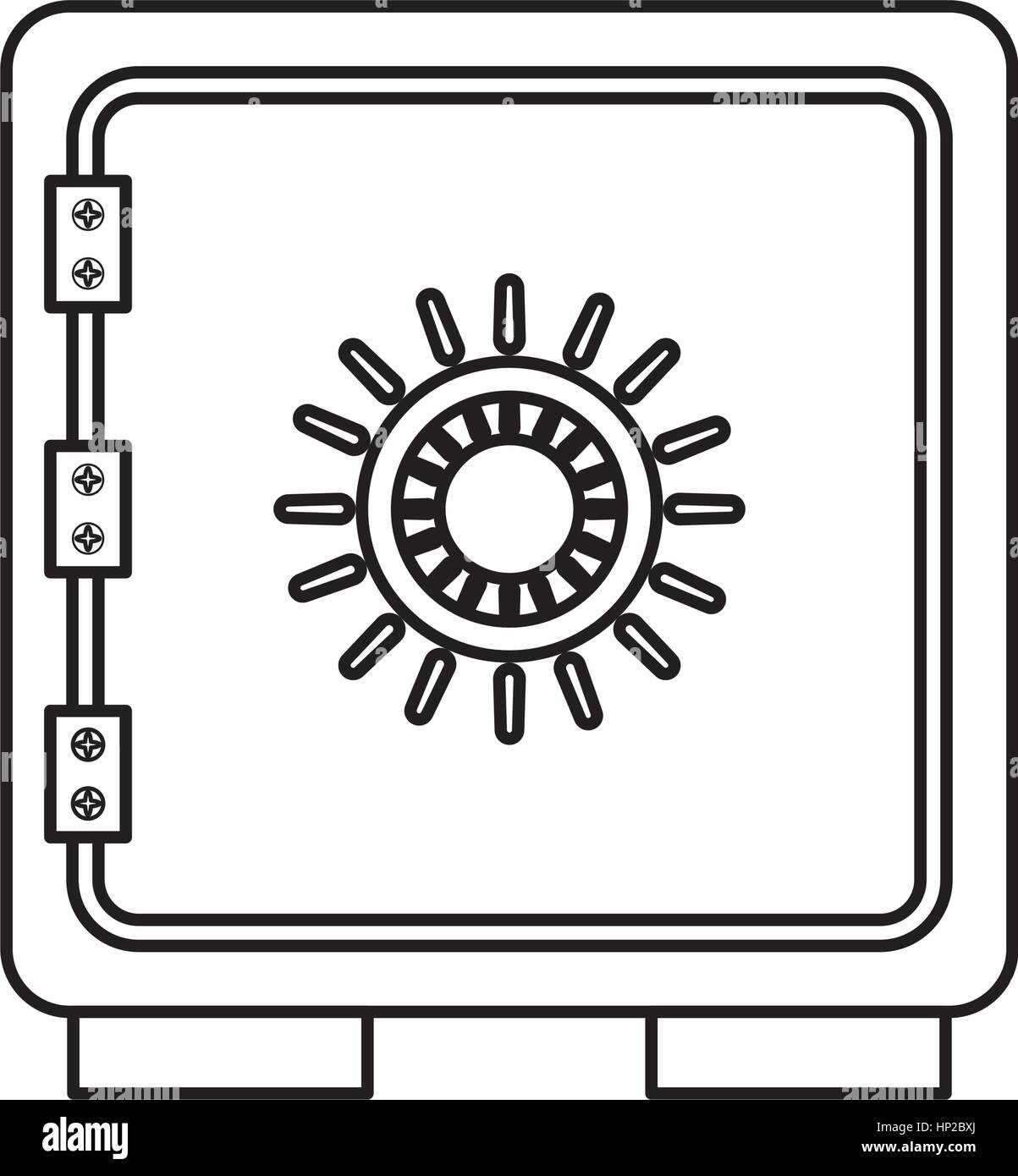 Strongbox safety symbol icon vector illustration graphic design Stock ...