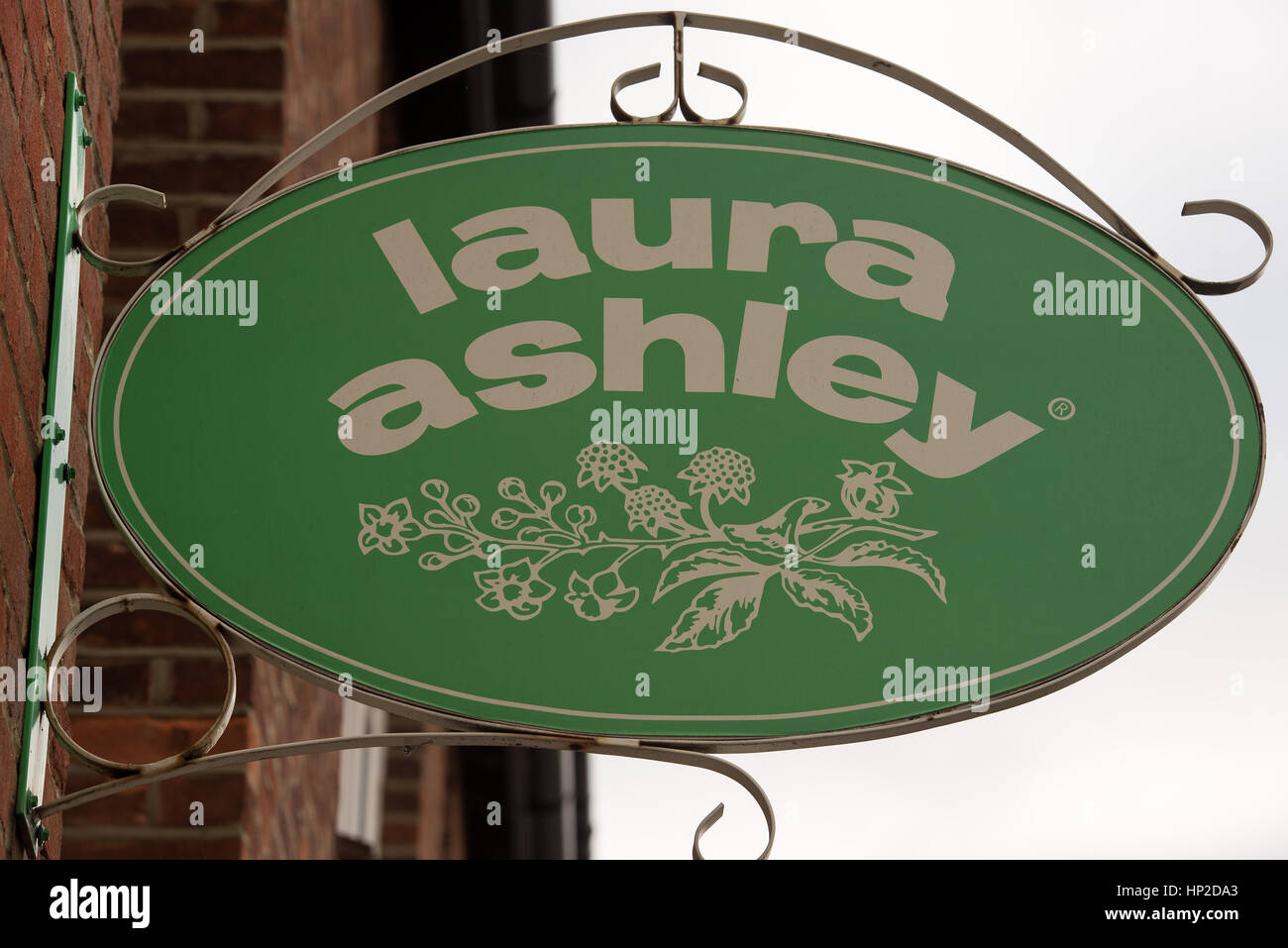 Laura Ashley shop sign Stock Photo