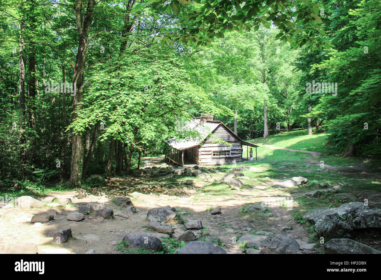 An old home in Smoky Mountain National park Stock Photo
