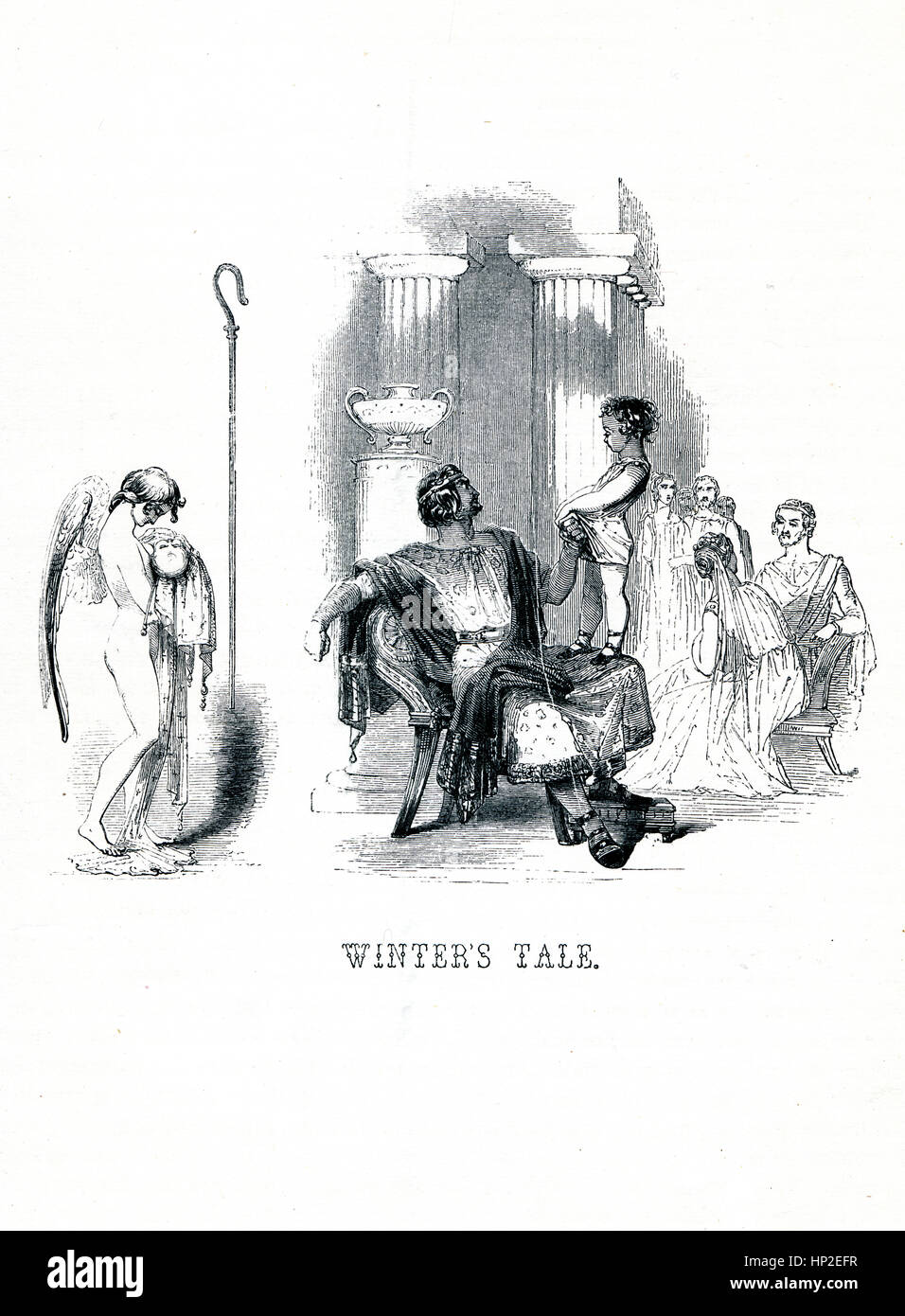 The Winters Tale Victorian Book Frontispiece For The Play By William The winters tale victorian book frontispiece for the play by william