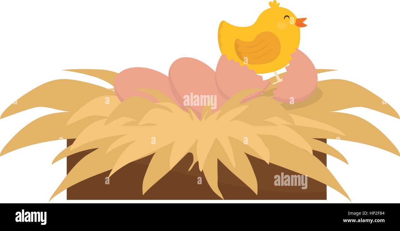 chicken farm animal icon vector illustration graphic design Stock ...
