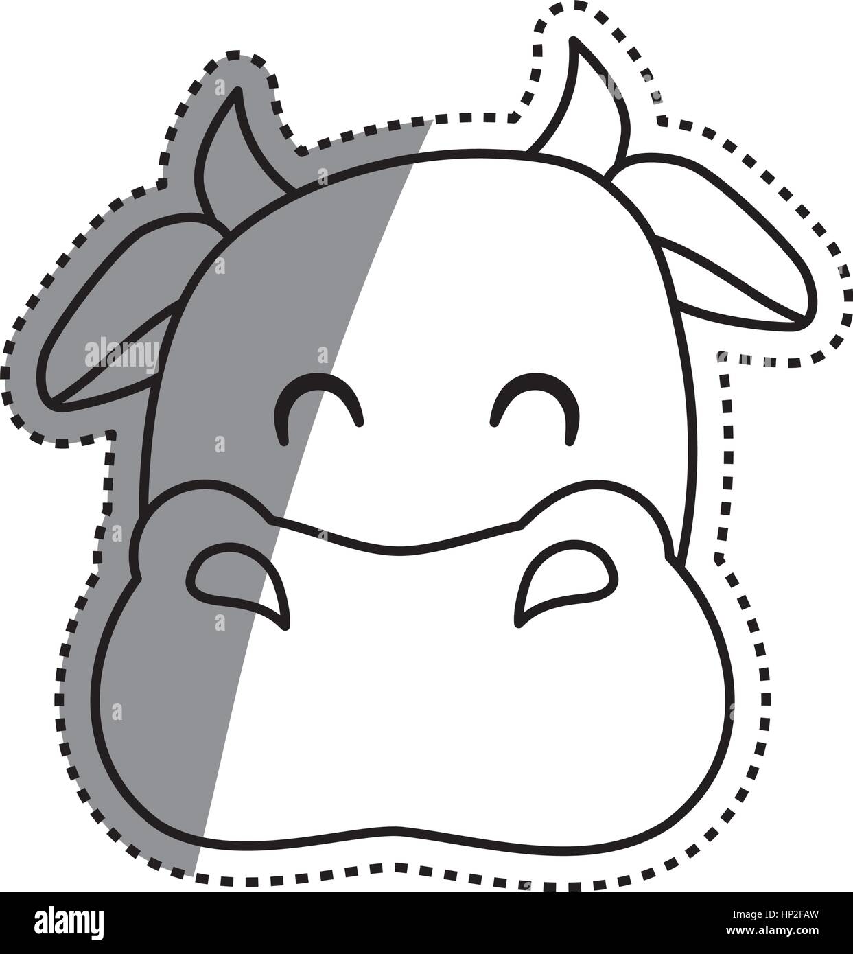 Cow farm animal icon vector illustration graphic design Stock Vector ...