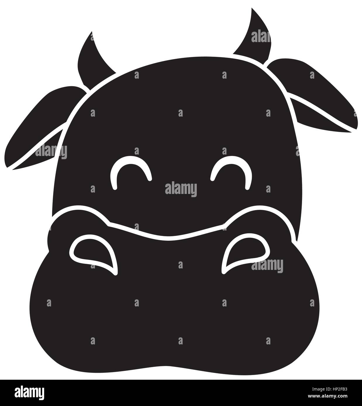 Cow farm animal icon vector illustration graphic design Stock Vector ...