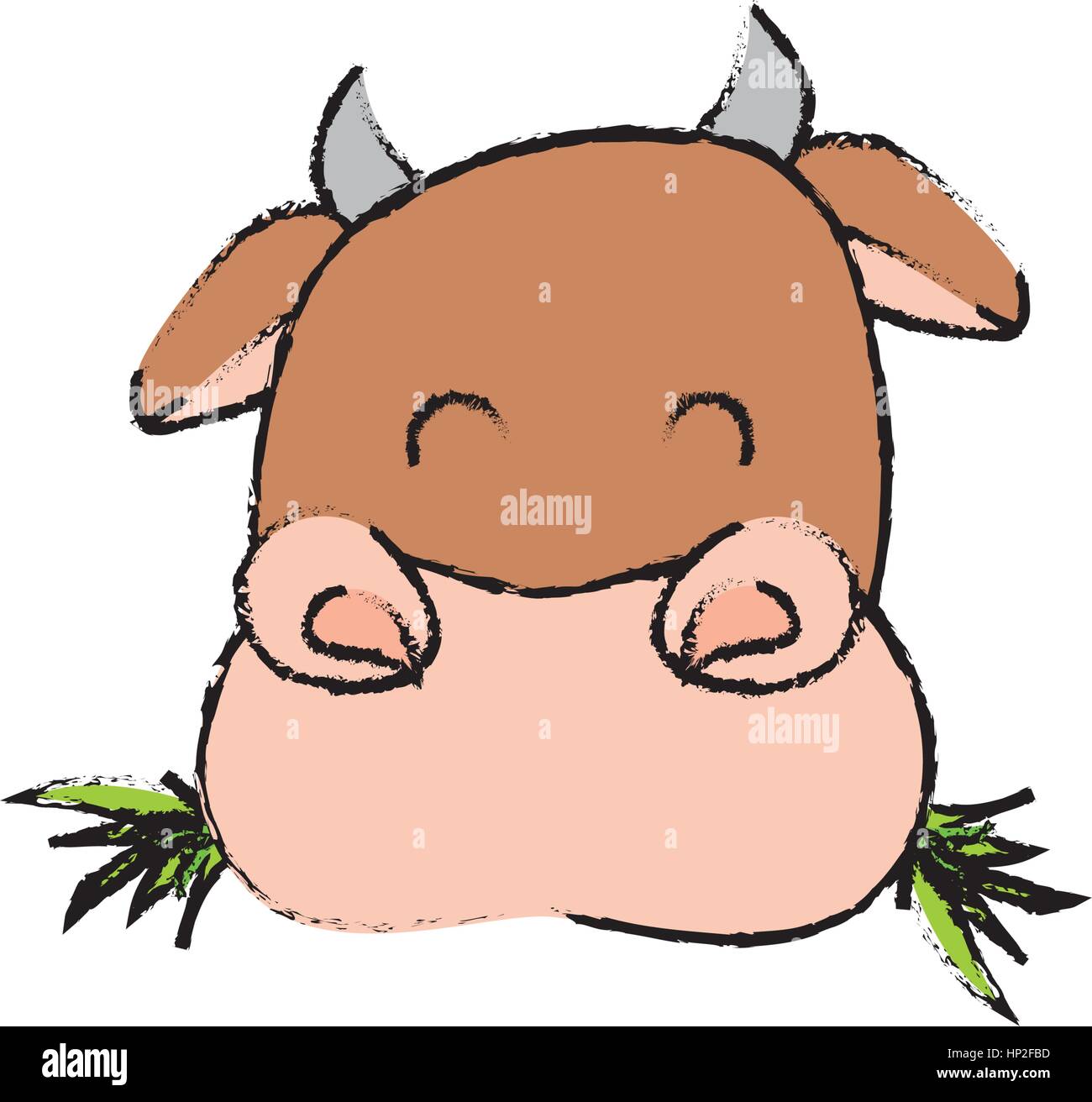 Cow farm animal icon vector illustration graphic design Stock Vector ...