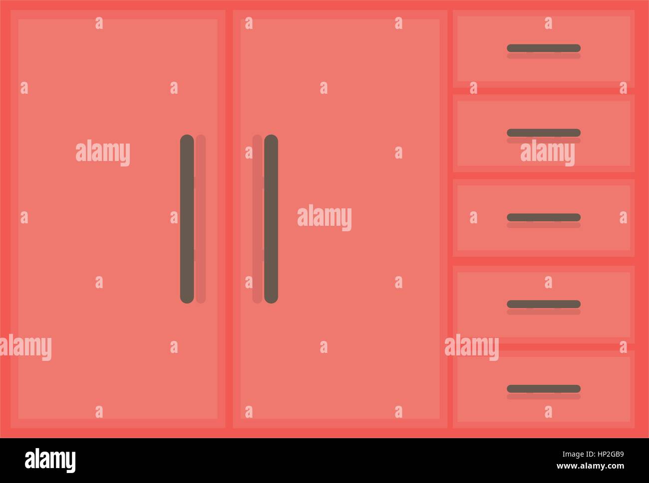 Kitchen cabinet design icon vector illustration graphic design Stock ...