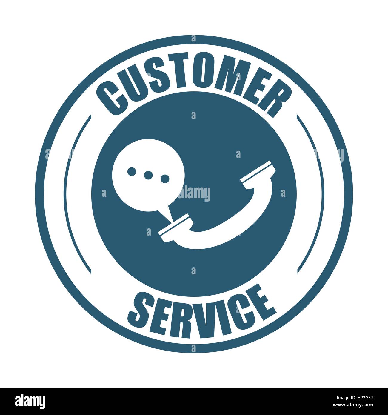 customer service telephone bubble speech vector illustration eps 10