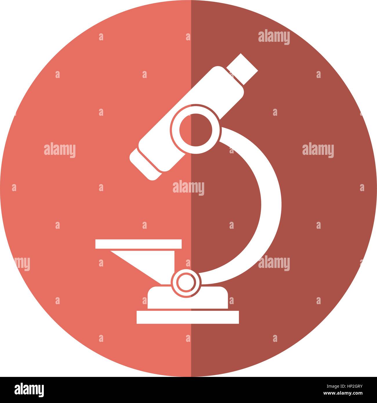laboratory microscope equipment icon shadow vector illustration eps 10 ...