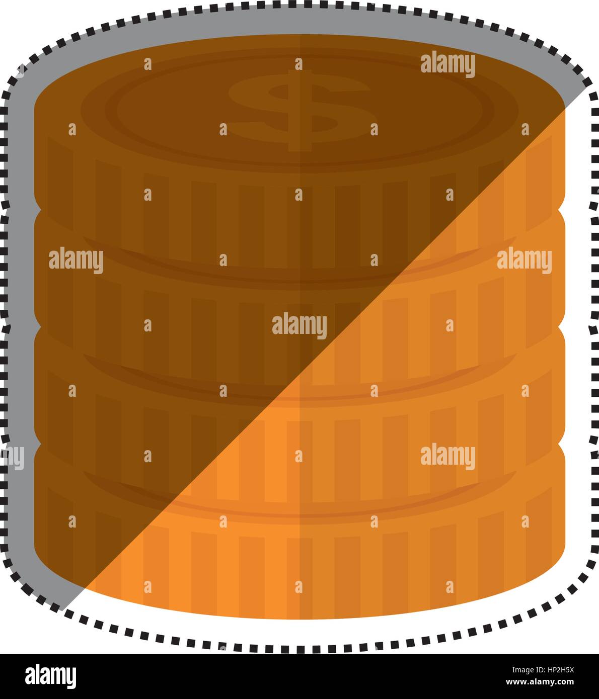 Cut coins Stock Vector Images - Alamy