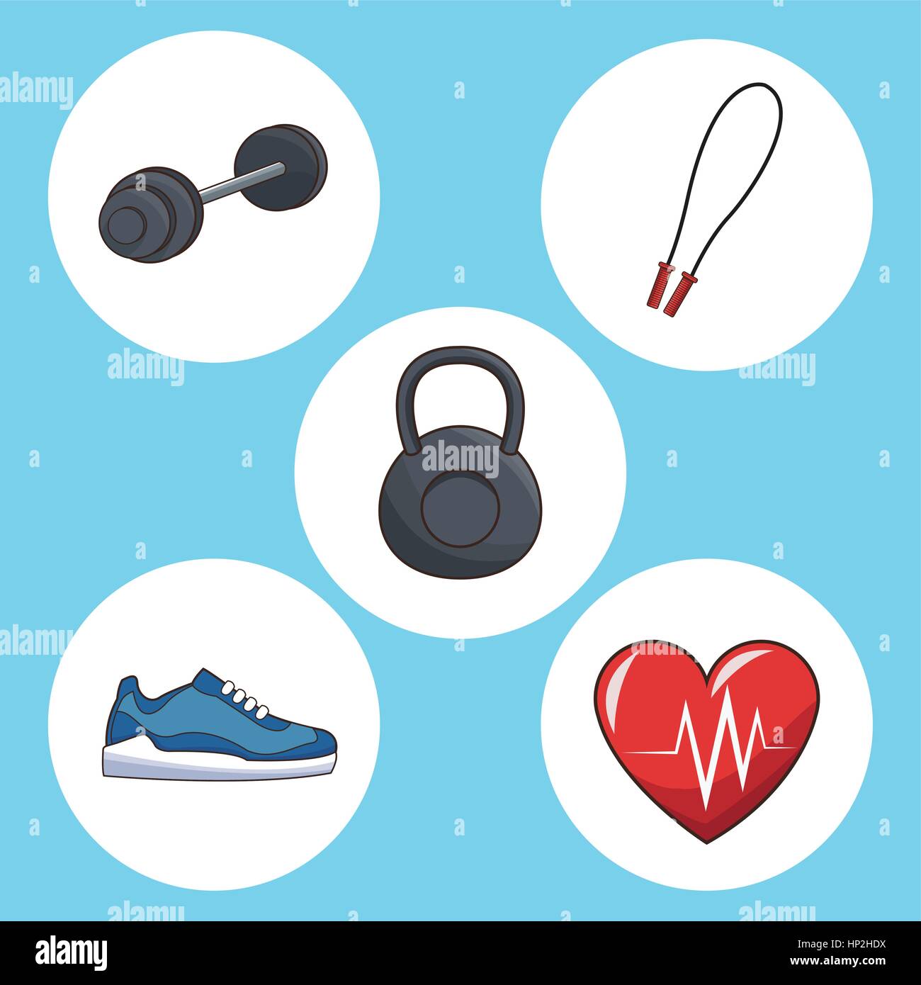 healthy lifestyle concept sport icons Stock Vector Image & Art - Alamy
