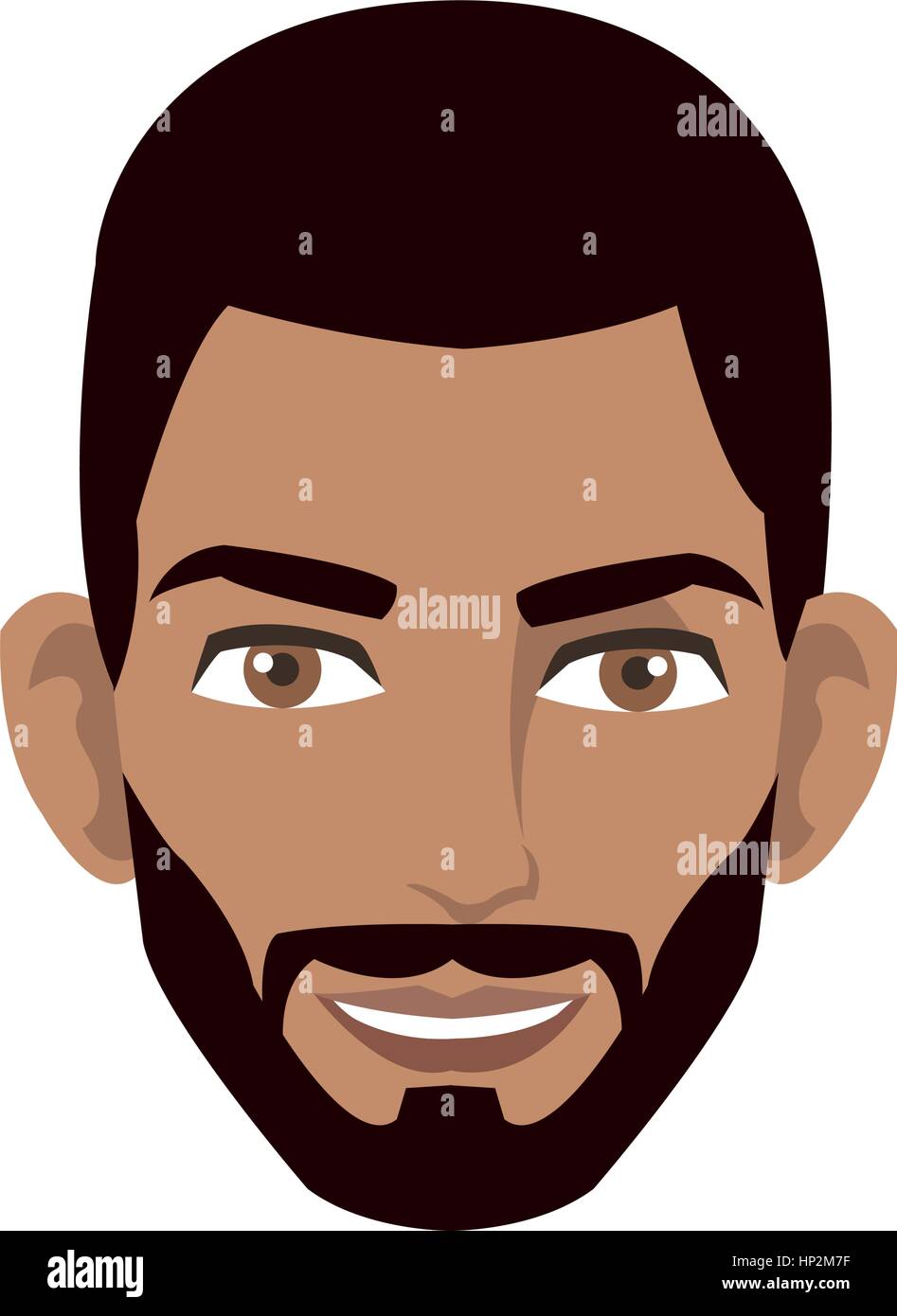 Man Face Cartoon Icon Over White Background Vector Illustration Stock Vector Image And Art Alamy 