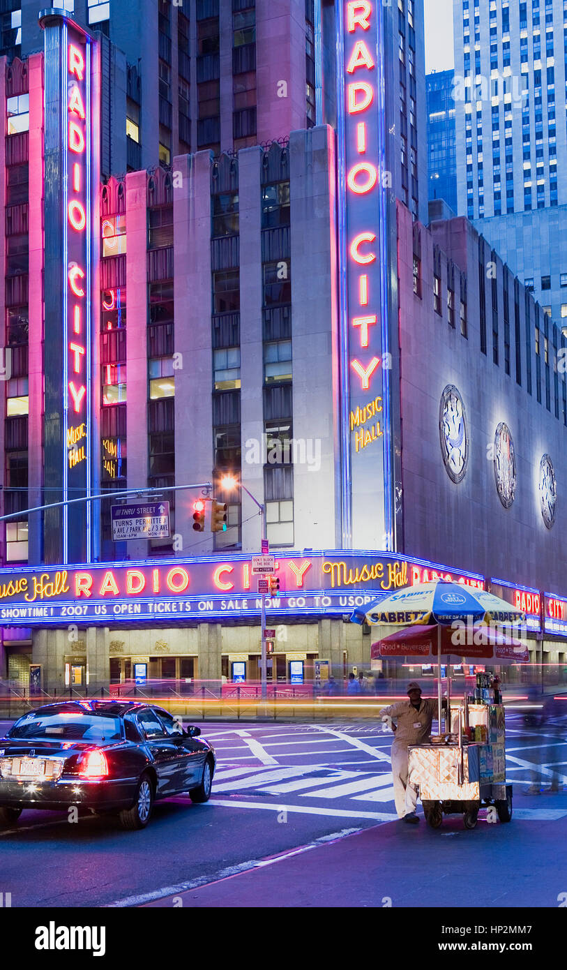 Exterior, facade. Radio City Music Hall. 51 St at Sixth Av, New York