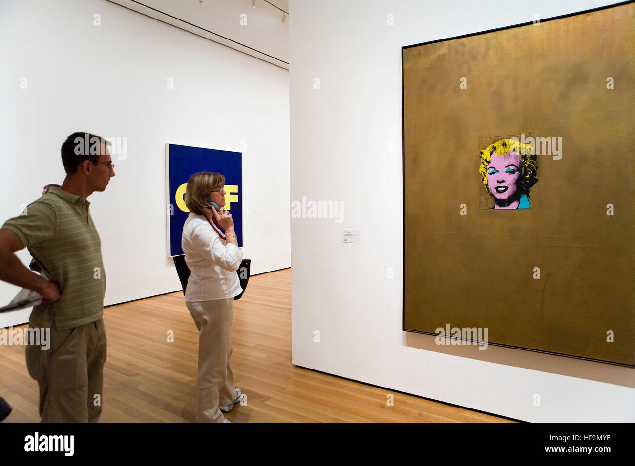MoMA (Museum of Modern Art).Andy Warhol; Marilyn Monroe,New York City, USA Stock Photo