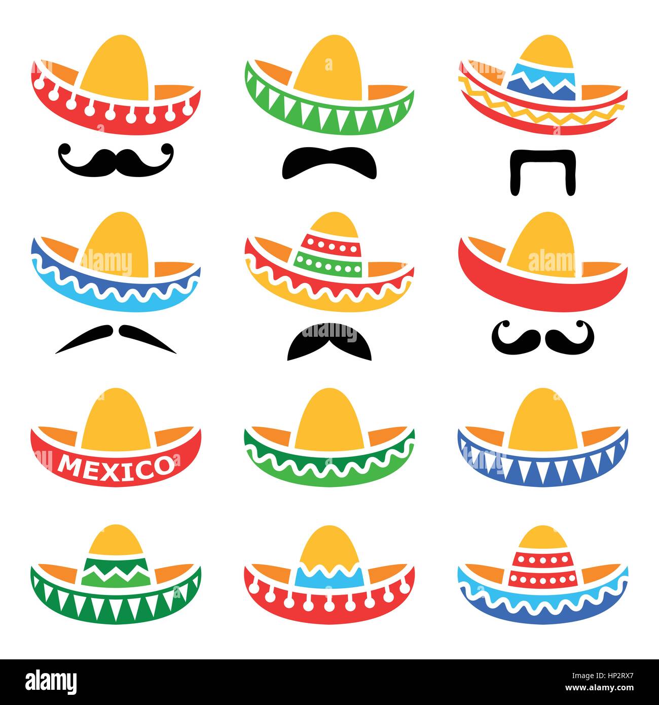 Mexican Mustache Vector