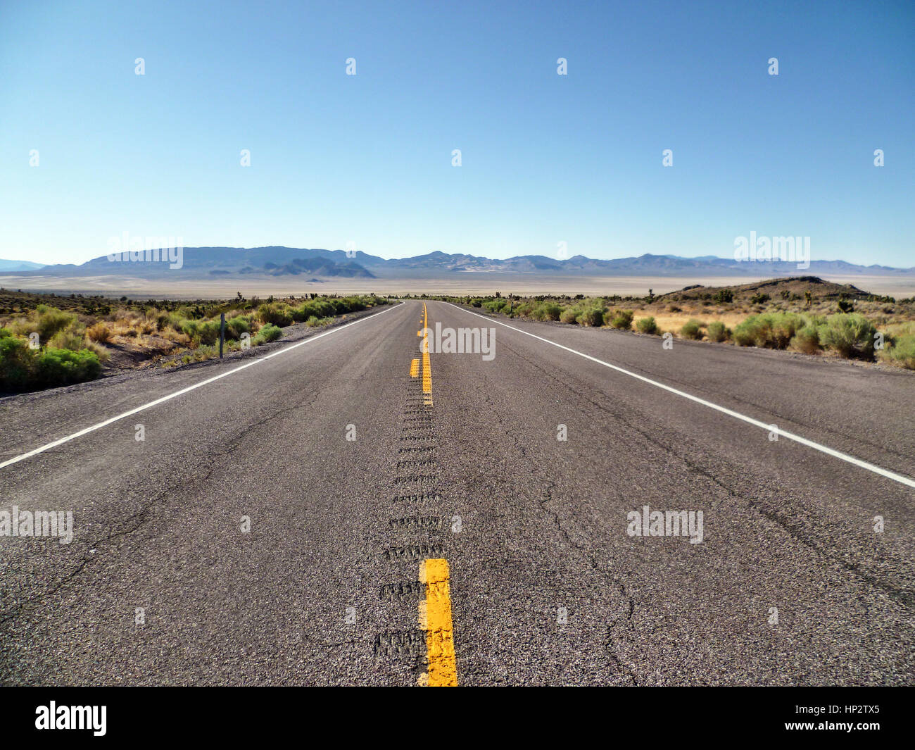 State Route 190 in Death Valley National Park, California, USA Stock Photo