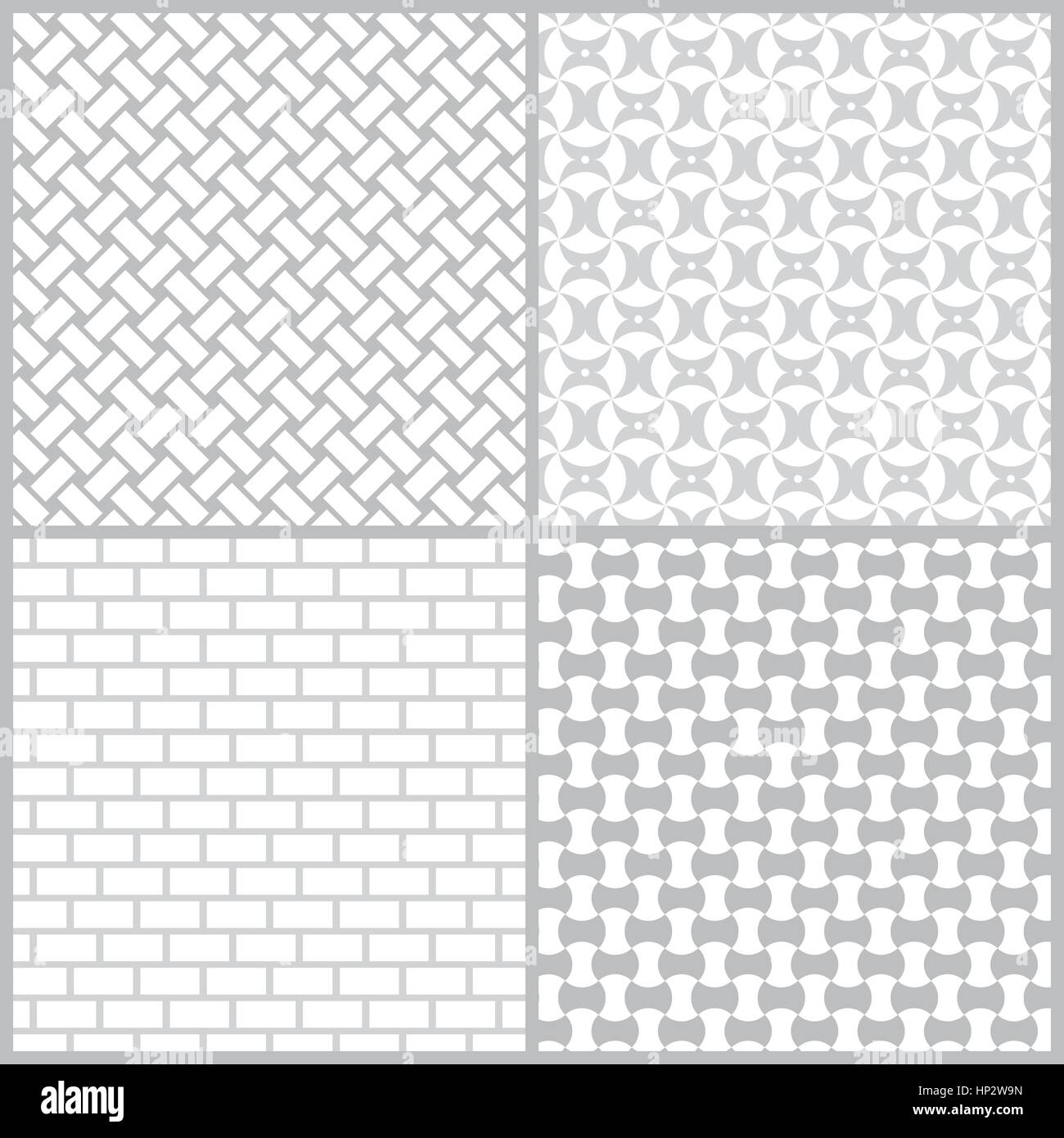 Seamless pattern. Collection of four original stylish textures ...