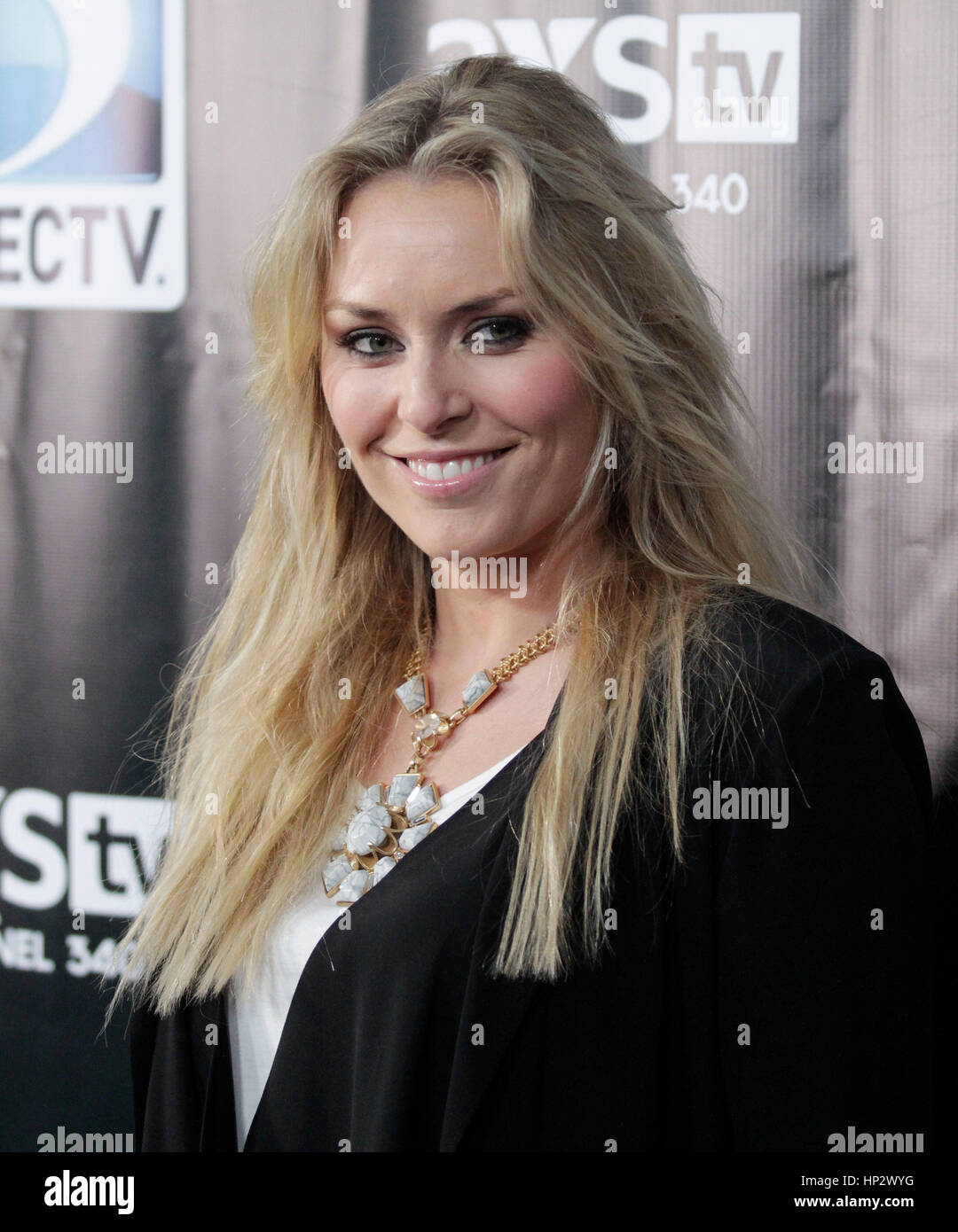 Lindsey Vonn arrives at Directv's Super Saturday Night Super Bowl party