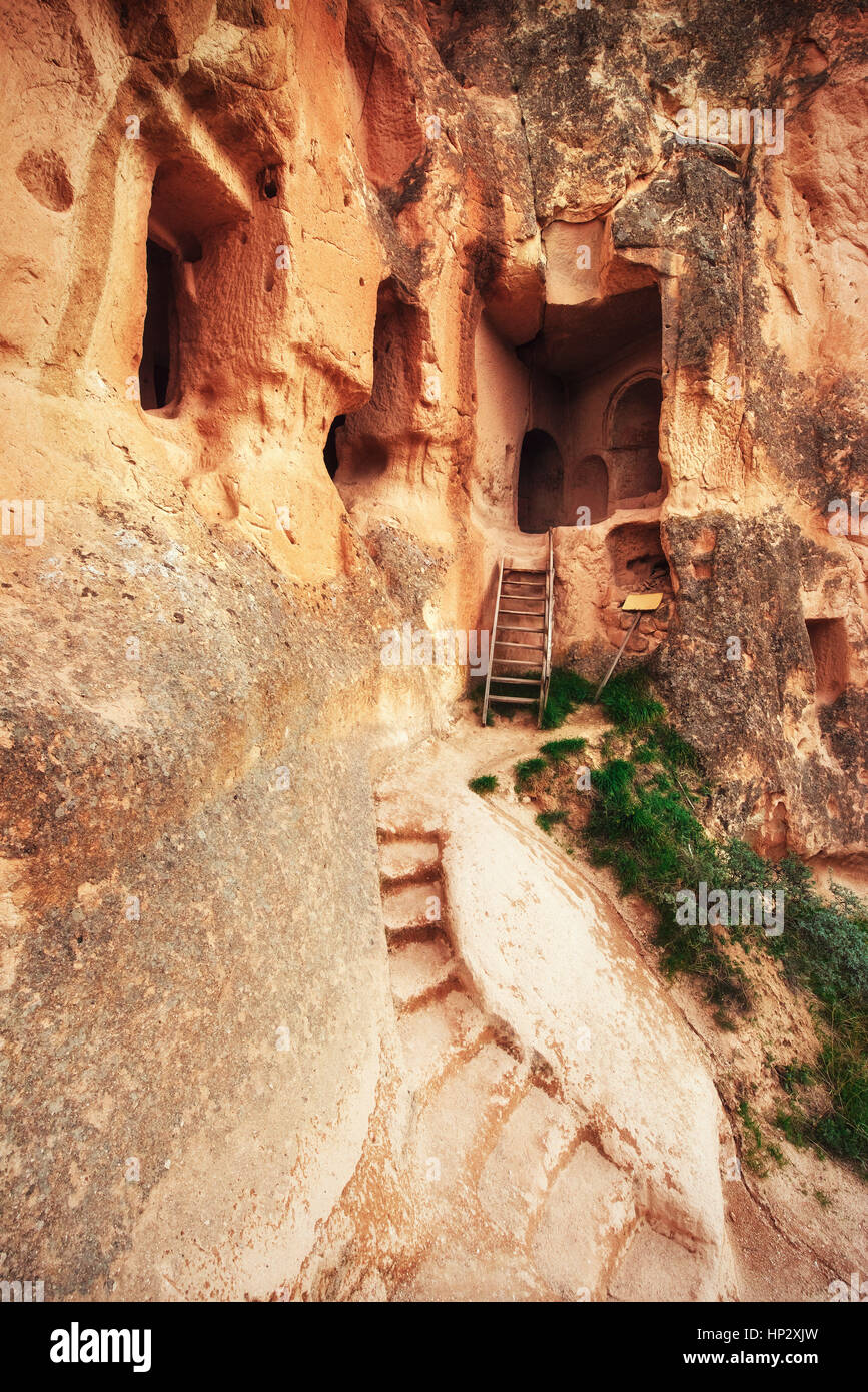 cave city in Cappadocia Turkey Stock Photo - Alamy