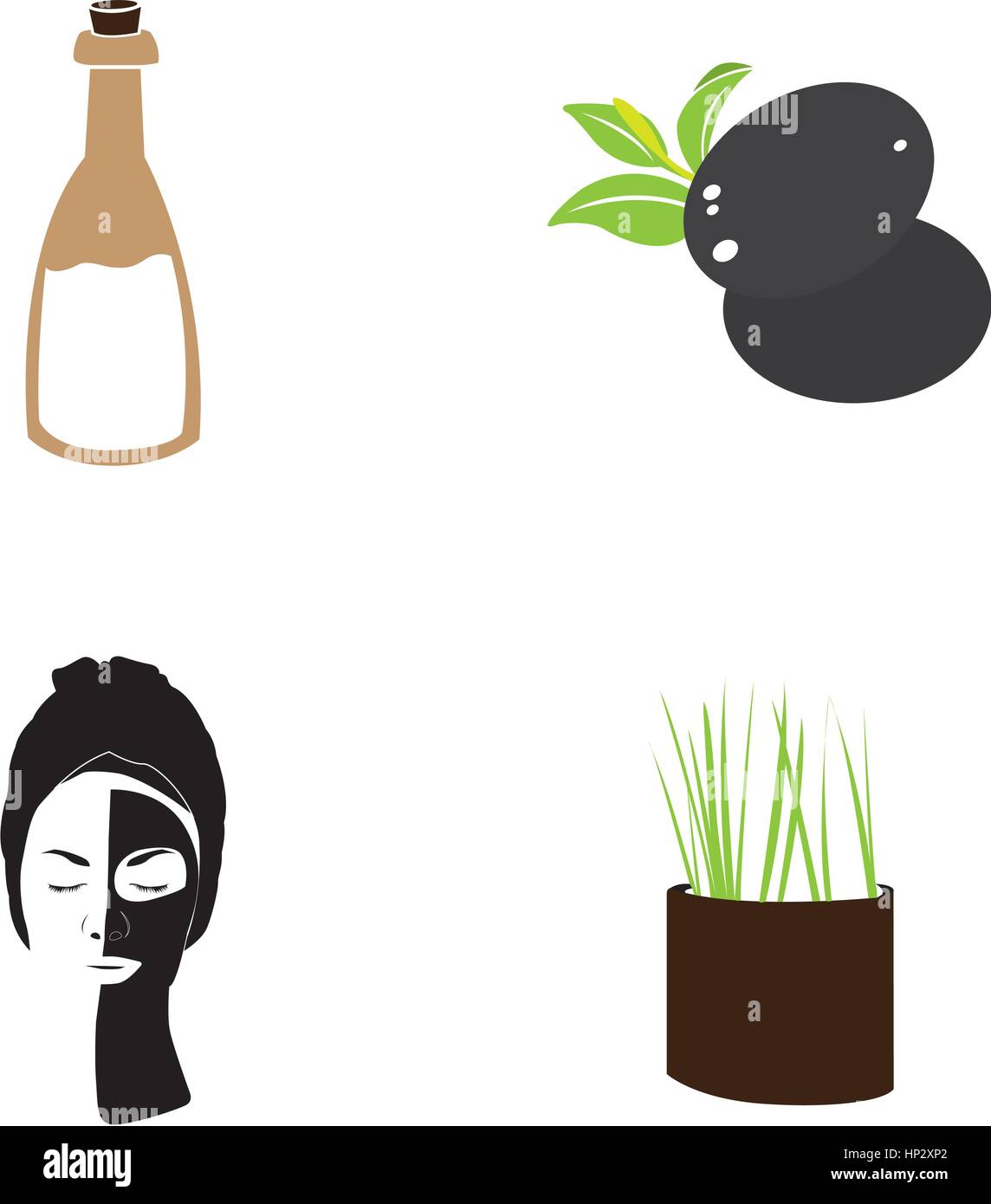 Set of spa icons Stock Vector Image & Art - Alamy