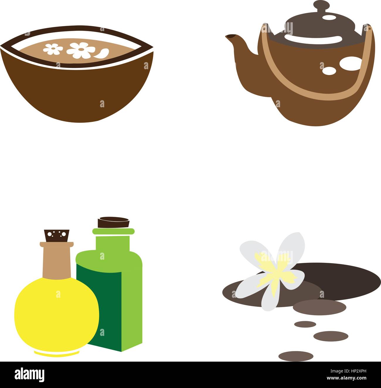 Set of spa icons Stock Vector Image & Art - Alamy