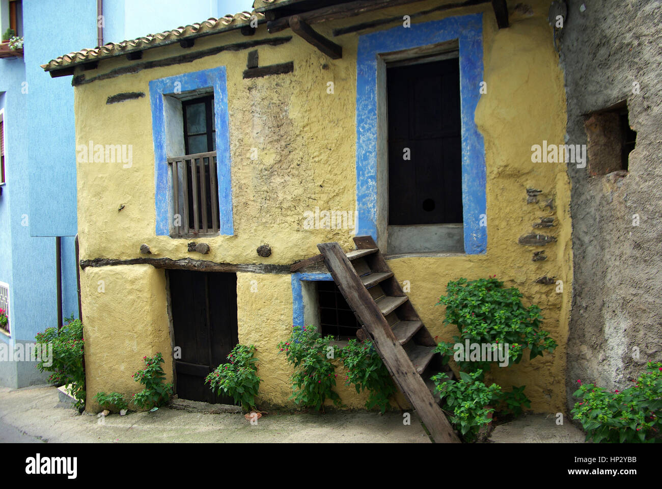 Tonara, Sardinia. typical old hause Stock Photo