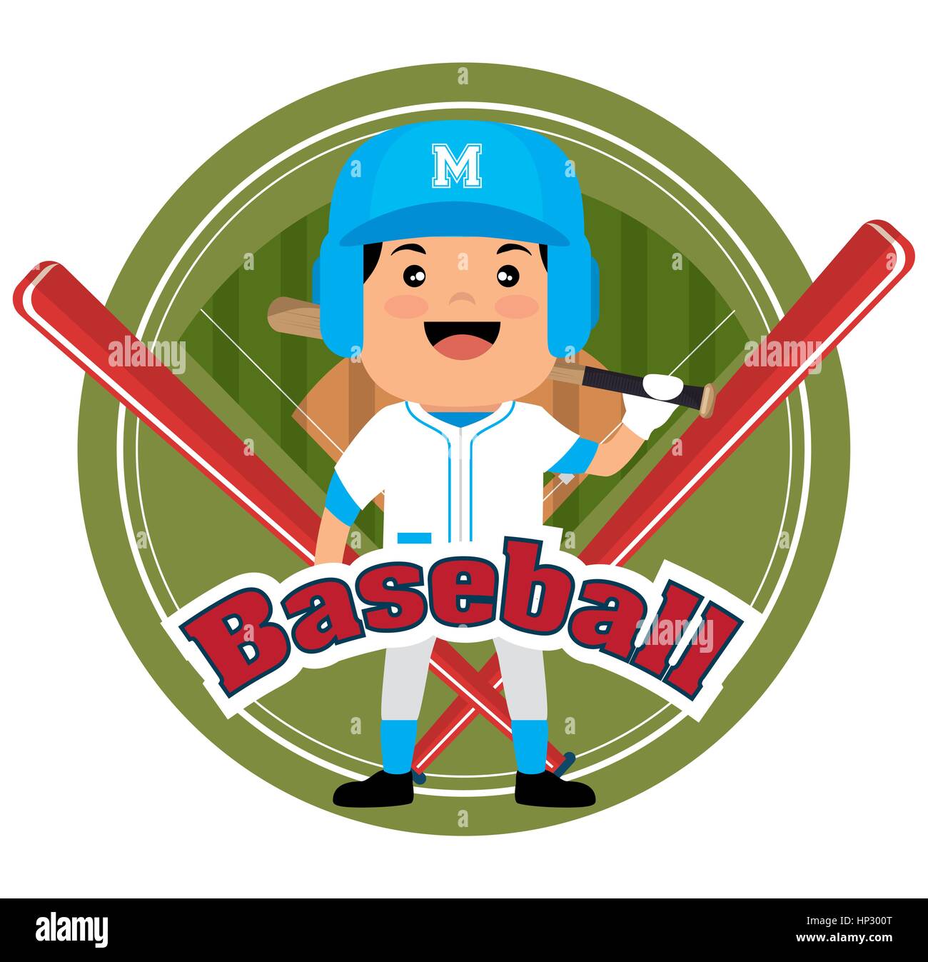 Baseball player avatar character hi-res stock photography and images ...