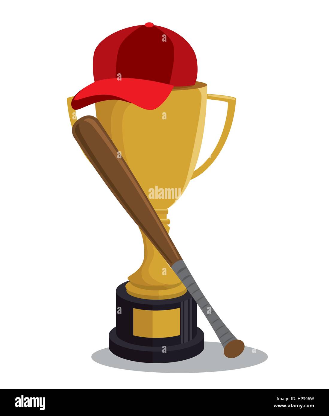 baseball trophy winner icon vector illustration design Stock Vector