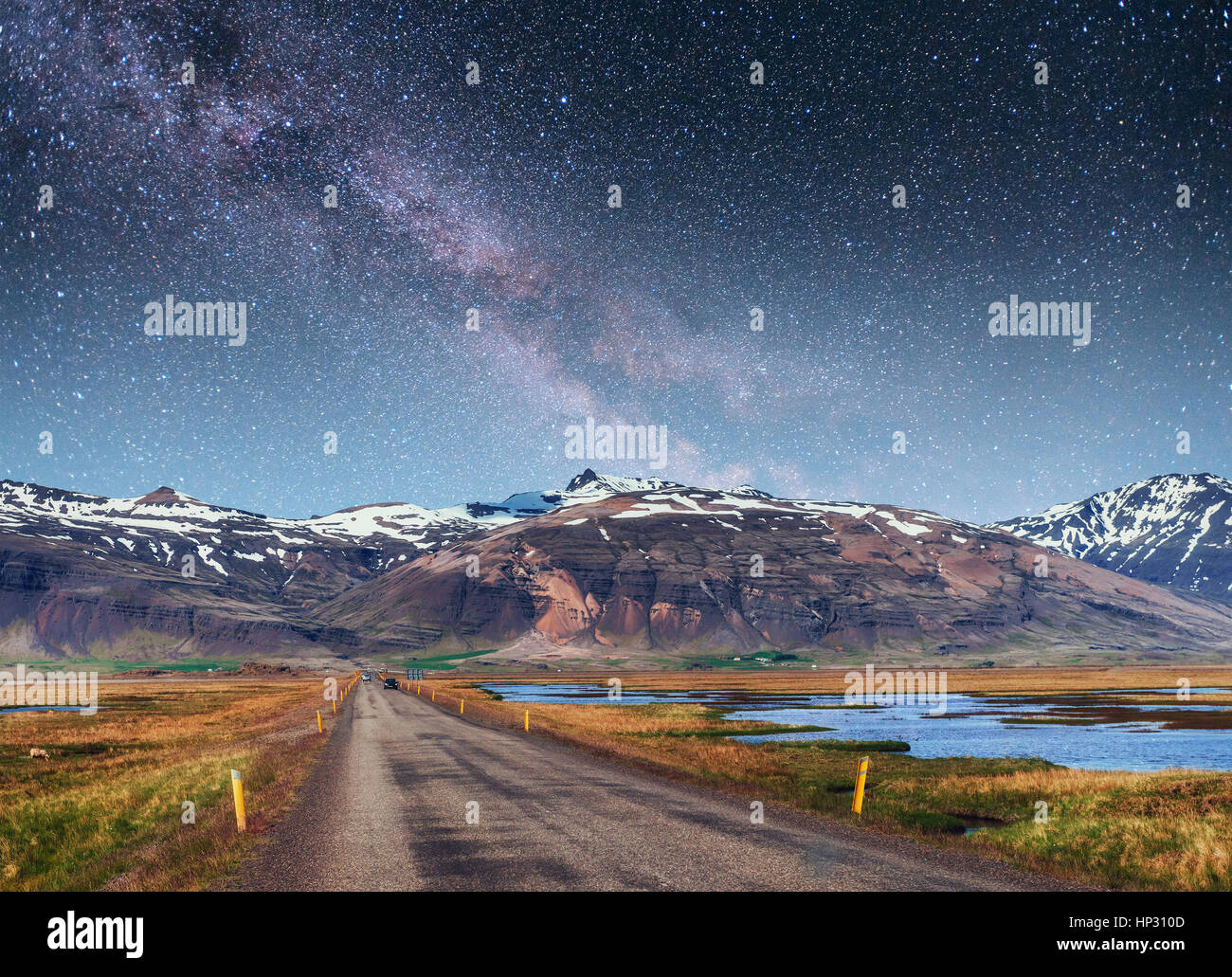 Fantastic starry sky and the milky way Stock Photo - Alamy
