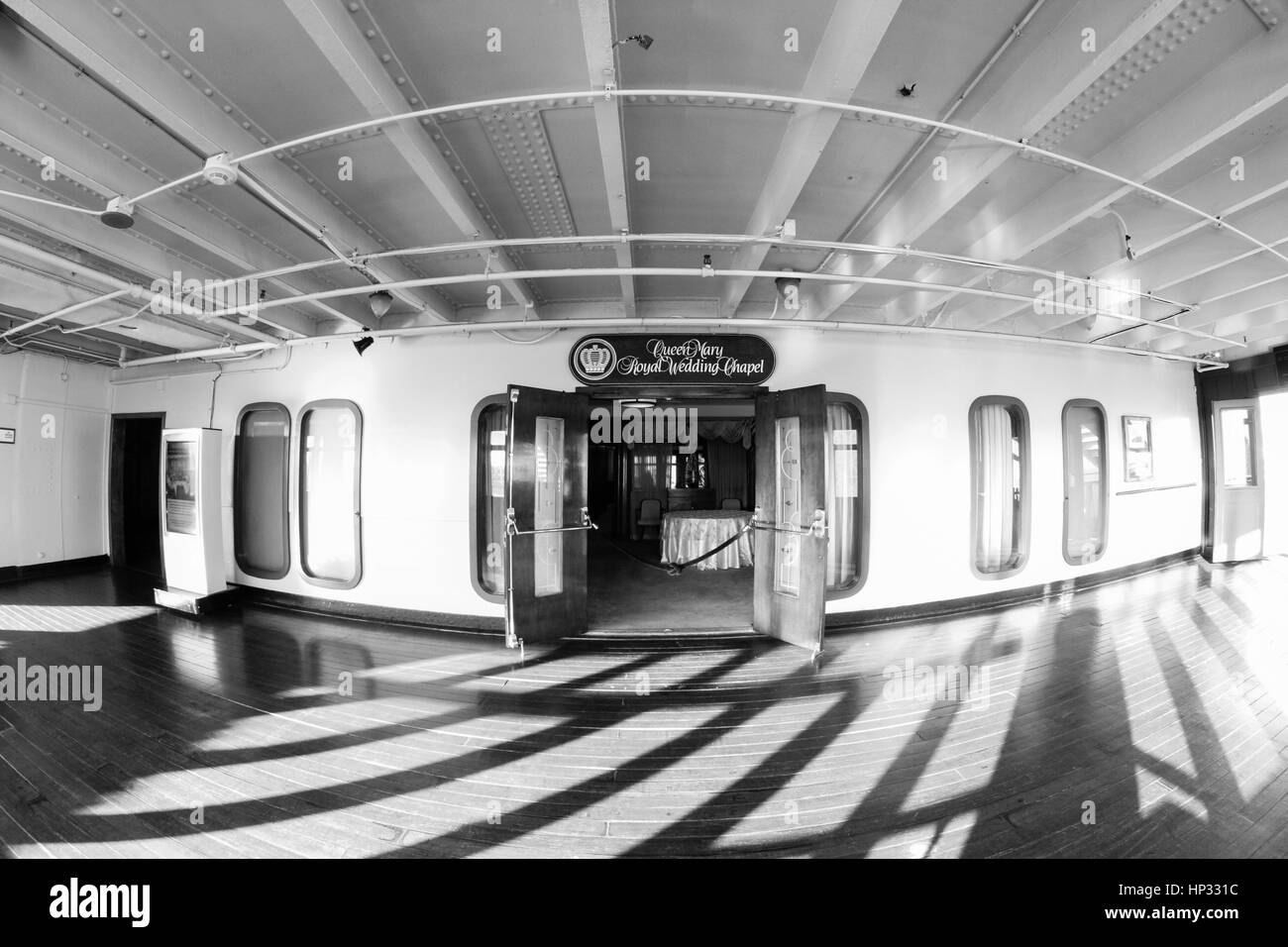 A wedding at the Queen Mary Stock Photo