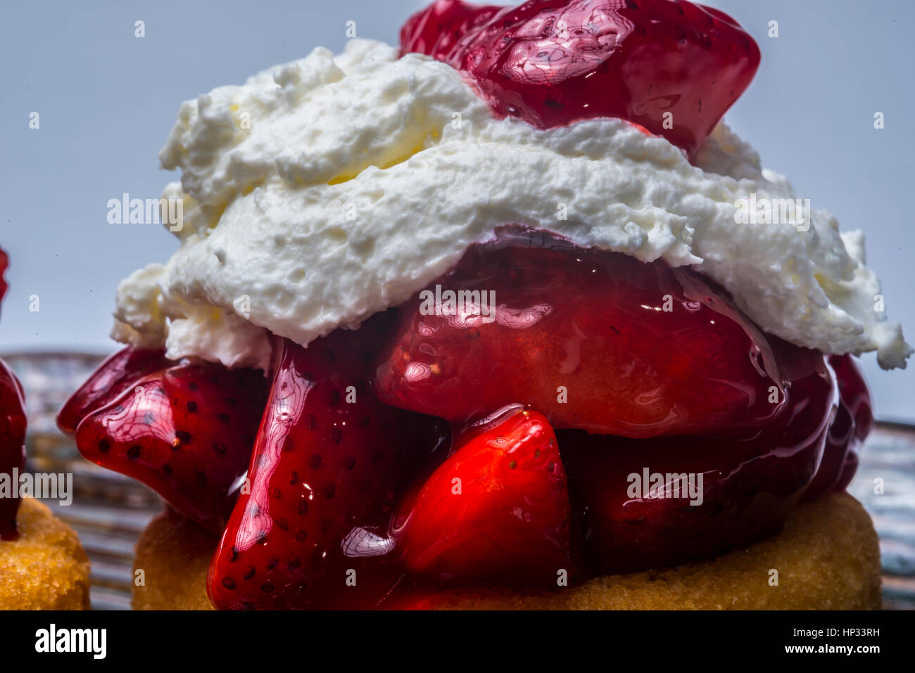 strawberry shortcake with whipped cream Stock Photo - Alamy