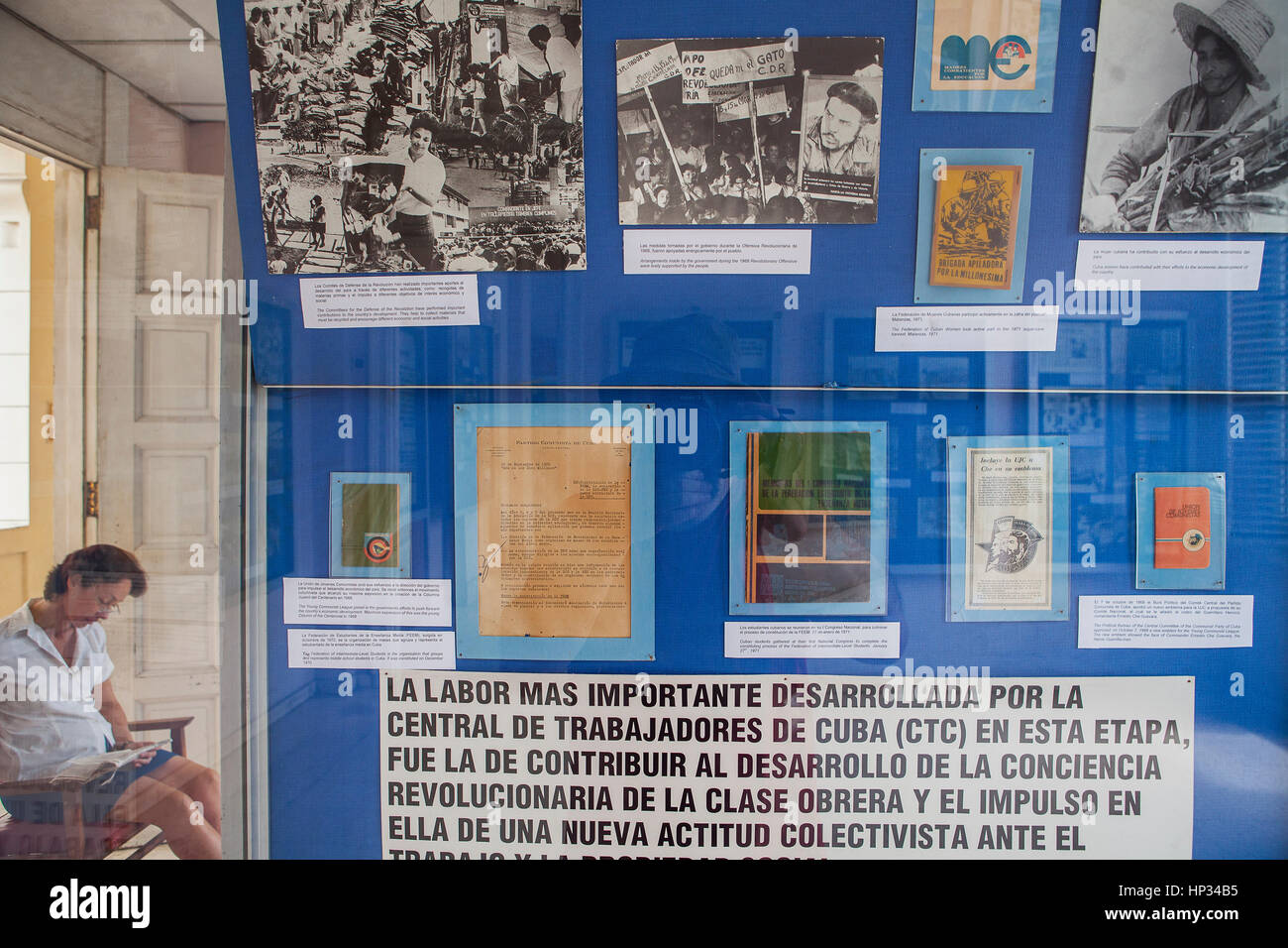 Showcases, in Museum of the Revolution (Museo de la Revolucion). La Habana, Cuba. Stock Photo