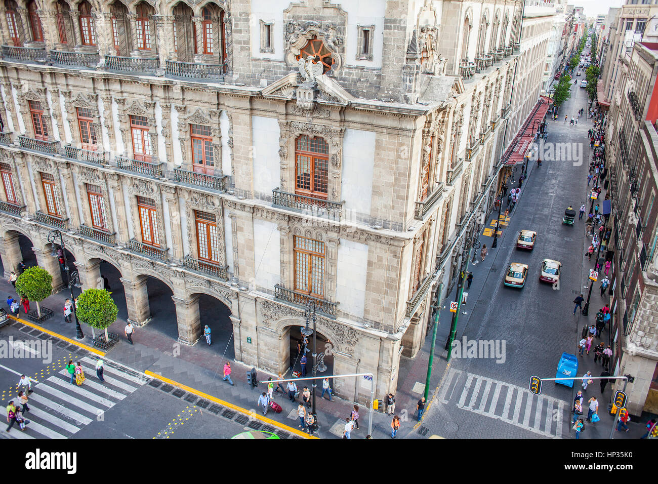 Old City Hall, in Plaza de la Constitución, El Zocalo, Zocalo Square, at calle 5 de Febrero, Mexico City, Mexico Stock Photo